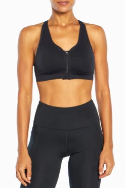 Marika Savannah Seamless Front Zip Sports Bra -Marika MLB0770A 001.3957
