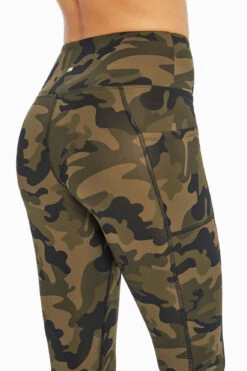 Marika High Rise Side Pocket Ankle Legging - Olive Grove -Marika MLL1145A3SC.32527