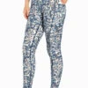 Marika High Rise Side Pocket Ankle Legging - Elderberry Ikat Camo
