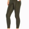 Marika High Rise Side Pocket Ankle Legging - Rosin Green