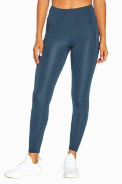 Marika High Rise Side Pocket Ankle Legging - Midnight Navy -Marika MLL1145A 48Q.5934
