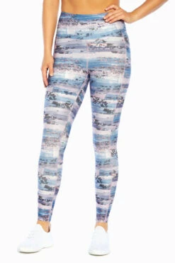 Marika High Rise Side Pocket Ankle Legging - Heron Distressed Floral -Marika MLL1145A 9PQ.8654