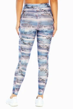 Marika High Rise Side Pocket Ankle Legging - Heron Distressed Floral -Marika MLL1145A 9PQ.8657