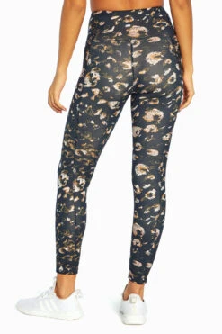Marika Distressed Side Pocket Leopard Ankle Legging -Marika MLL1627A 10P.56587