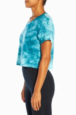 Marika Tie Dye Boxy Crop Short Sleeve Tee -Marika MLT4153A 3WY.7093