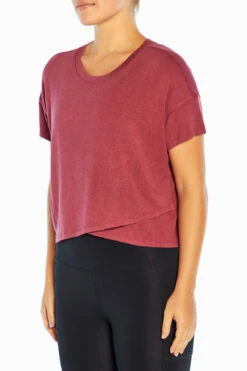 Marika Switchback Cropped Short Sleeve Tee -Marika MLT4282A 6EY.49323