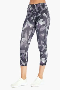 Marika Sport Line Geo Printed Capri Legging - Viola